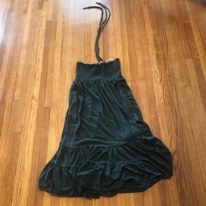 Tube top dress with ties